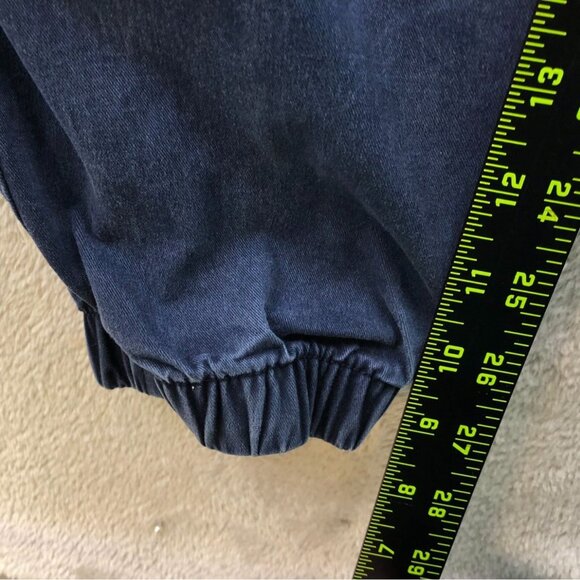 GAP Mens Essential Jogger Pants Large Casual Tapestry Navy Drawstring Pull On - Picture 3 of 16